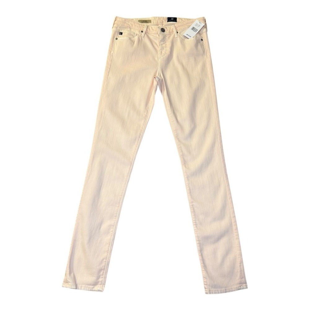 AG Adriano Goldschmied The Prima Mid-Rise Cigarette Jeans Pale Peach Size 4 (27)